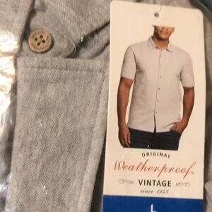 ~*~Weatherproof men’s short sleeve shirt button up